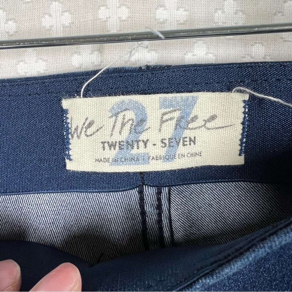 Free People We The Free Dark Wash Penny Pull On Flare Boho‎ Jeans - Picture 3 of 5